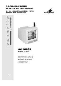 Notice Monacor AV100BS Überwachungskamera