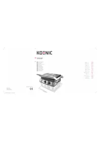 Notice Koenic KCG 200 Grill plate