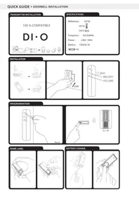 Notice CHACON 54732 Sonnette de portes