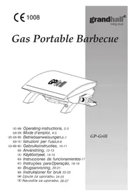 Notice GRANDHALL GPGRILL Barbecue