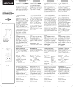 Notice ME SAM1000 Caméra de surveillance