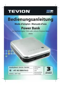 Notice Tevion MPP 7400 Chargeur de batterie