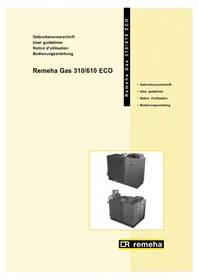 Notice Remeha GAS 610 ECO Chaudière de chauffage central