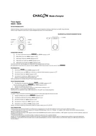 Notice CHACON 54025 Commutateur
