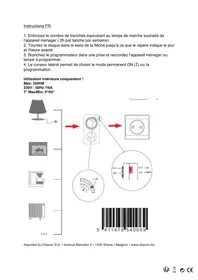Notice CHACON 54005 Commutateur