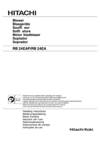 Notice HITACHI RB 24EAP Soplador