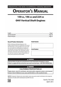 Notice TROY-BILT TB130 XP Cortadora de césped