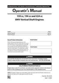 Notice TROY-BILT TB115 Cortadora de césped