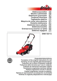 Notice Grizzly ERM 1637 G Lawn mower