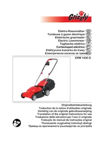 Notice Grizzly ERM 1436 G Lawn mower
