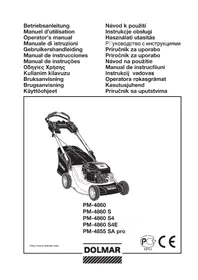 Notice DOLMAR PM4860 S4E Mașină de tuns iarba