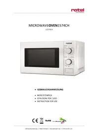 Notice ROTEL U1574CH Four à micro-ondes