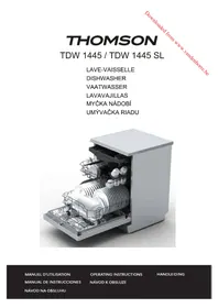 Notice THOMSON TDW 1445 SL Lavavajillas