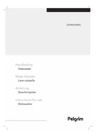 Notice Pelgrim GVW476RVS Dishwasher