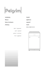 Notice Pelgrim GVW945ONY Dishwasher
