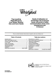 WHIRLPOOL WTW4915EW - Washing machine