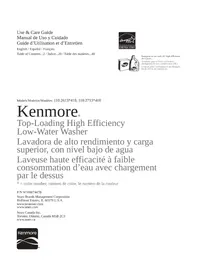 KENMORE 110.27132 - Lavadora