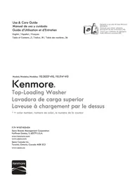 KENMORE 110.20222 - Washing machine