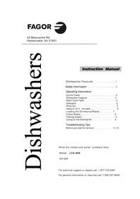 FAGOR LFA45X - Dishwasher