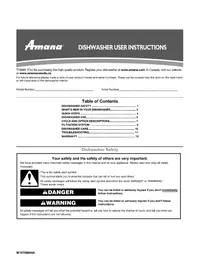 AMANA ADB1700ADW - Lavavajillas