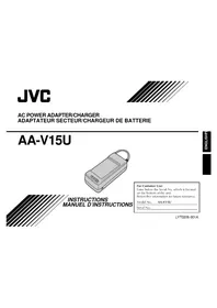 Notice JVC AAV15U Chargeur de batterie