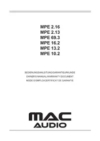 MAC AUDIO MPE 2.16 - Haut-parleur voiture