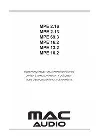 MPE 2.13 MAC AUDIO