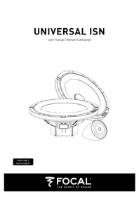 Notice FOCAL UNIVERSAL ISN 100 Haut-parleur voiture