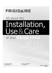 Notice FRIGIDAIRE FHWC3640MS Hotte