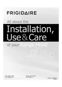 Notice FRIGIDAIRE FHWC3040MS Hotte