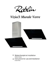 Notice ROBLIN VERRE 900 VIZIO Hotte