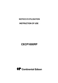 CONTINENTAL EDISON CECP1000RP - Cooker