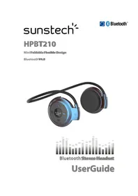 Notice Sunstech HPBT210 Fone de ouvido