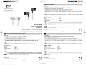 Notice MUSE M105 CFW Ecouteur