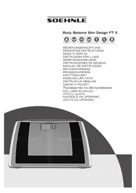 Notice SOEHNLE BODY BALANCE SLIM FT5 Tehtnice