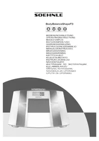 Notice SOEHNLE BODY BALANCE SHAPE F3 Tehtnice