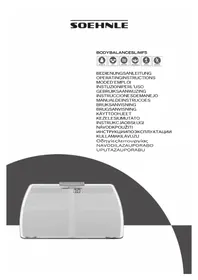 Notice SOEHNLE BODY BALANCE SLIM F5 Tehtnice
