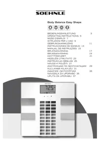 Notice SOEHNLE BODY BALANCE EASY SHAPE Весы