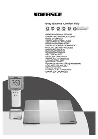 Notice SOEHNLE BODY BALANCE COMFORT FS5 Vågar
