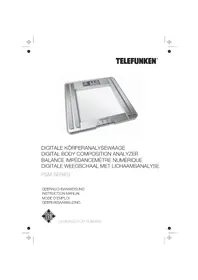 Notice TELEFUNKEN PSM SERIES Waagen