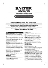 Notice SALTER 9177 BKSV3R CURVE PRO Ζυγαριές