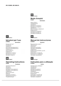 Notice HOTPOINT FK 1039E .20 XHA S Four