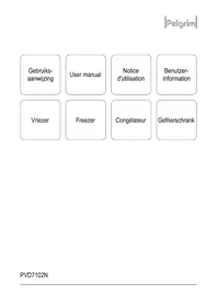 Notice Pelgrim PVD7102N Freezer