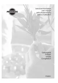 Notice PROGRESS PG0851 Vriezer
