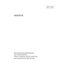 Notice AEG-ELECTROLUX 69503 GM Cuisinière