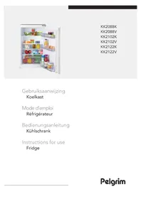 Notice Pelgrim KK2122V Fridge