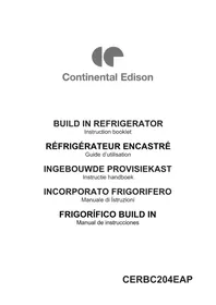 CONTINENTAL EDISON CERBC204EAP - Frigorifero