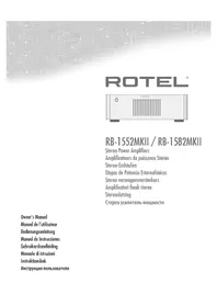 Notice ROTEL RB1552 MKII Ontvanger
