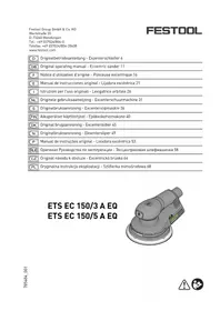 FESTOOL ETS EC 1505 A EQ - Slipemaskin