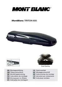 Notice Mont Blanc TRITON 650 Coffre de toit